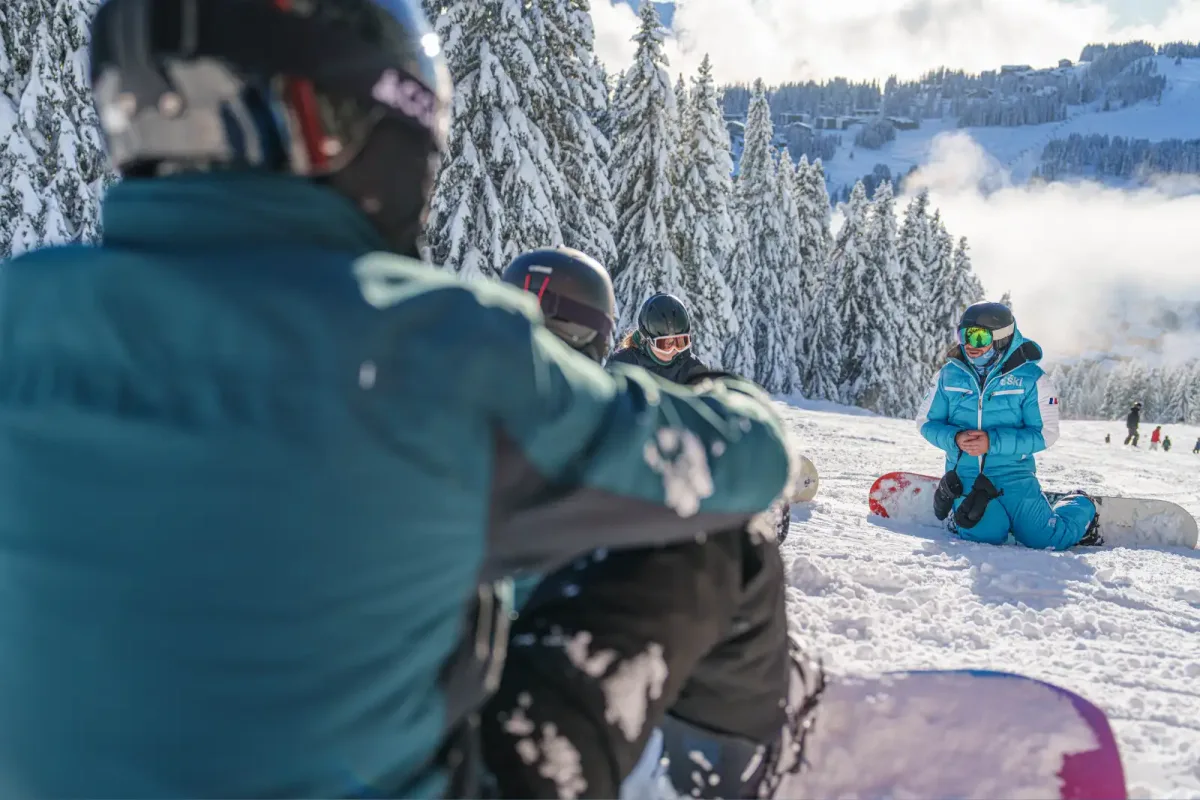 Cours collectifs de snowboard
