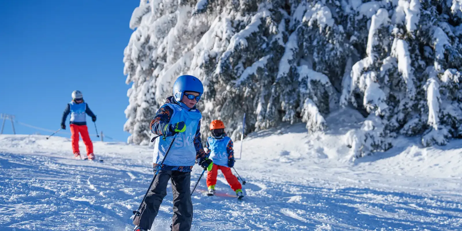 Image pour Les progrès en ski des enfants sont-ils plus rapides avec un moniteur ?